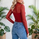  Heartbreaker Mesh Patchwork Long Sleeve Top | S-XL