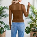  Heartbreaker Mesh Patchwork Long Sleeve Top | S-XL