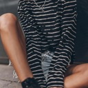  Casual Retro Striped Long Sleeve Top | S-XL
