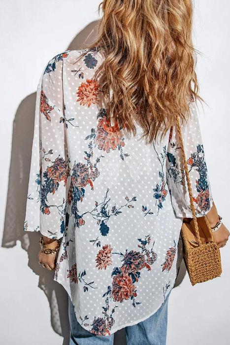 Paradise Bell Sleeve Kimono Cover-Up | S-L