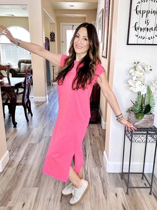 Solid Color Side-Slit Maxi Dress | S-XL