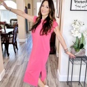  Solid Color Side-Slit Maxi Dress | S-XL