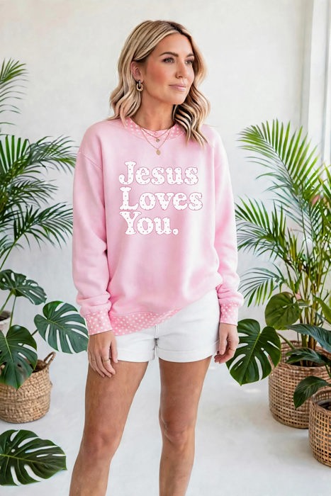 Forever Loved Mock-Neck Sweatshirt | S-XL