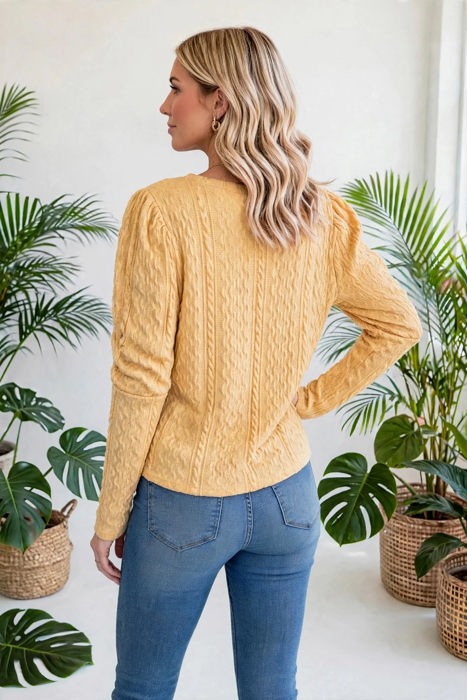 Veloura Puff Sleeve Sweater | S-XL