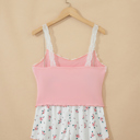  Floral Breeze Ribbed Lounge Set.