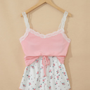  Floral Breeze Ribbed Lounge Set.