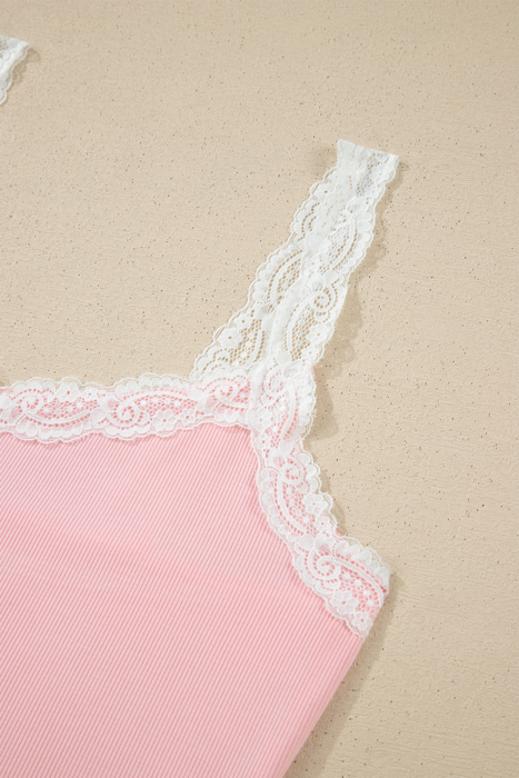 Floral Breeze Ribbed Lounge Set.