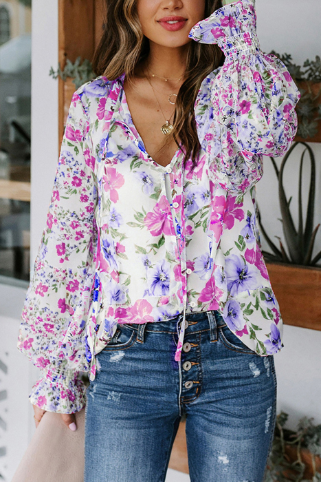 Blossom Breeze Casual Top | S-2XL