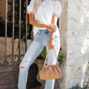  High Neck Lace Noelle Blouse | S-XL