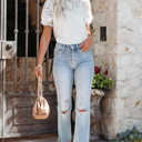  High Neck Lace Noelle Blouse | S-XL