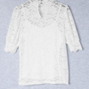  High Neck Lace Noelle Blouse | S-XL