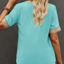 Delicate Lace Trim V-Neck Blouse | S-XL