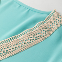  Delicate Lace Trim V-Neck Blouse | S-XL