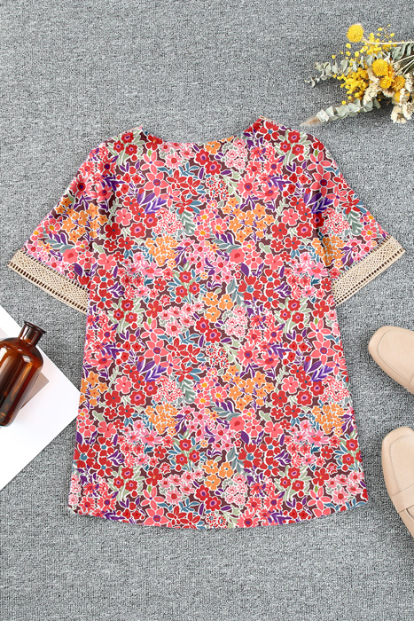 Delicate Lace Trim V-Neck Blouse | S-XL