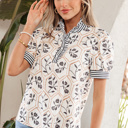  Patchwork Petals Button Top | S-XL