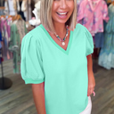  Sweetheart Puff Sleeve Top | S-XL