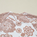  Thumbhole Long Sleeve Floral Print Mesh Top | S-XL