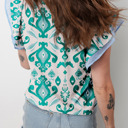  Bohemian Stripe Flutter Top | S-XL