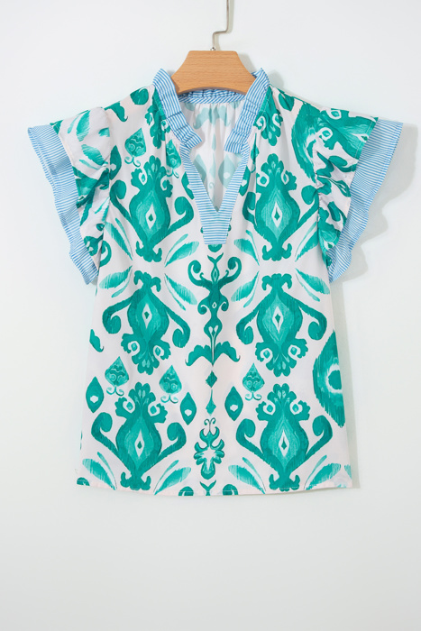 Bohemian Stripe Flutter Top | S-XL