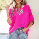  Leopard Luxe Half Sleeve  Dolman Blouse | S-XL