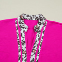  Leopard Luxe Half Sleeve  Dolman Blouse | S-XL