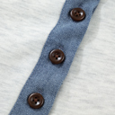  Denim Color Patchwork Polo Top | S-XL