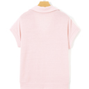  Sunny Day Collared Ribbed Pocket Top | S-XL