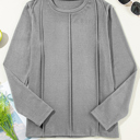  All-Day Seam Detail Layering Long Sleeve Top | S-2XL