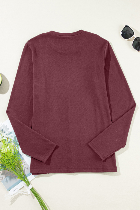 All-Day Seam Detail Layering Long Sleeve Top | S-2XL