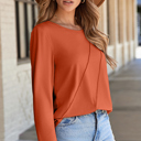  Autumn Asym Layering Long Sleeve Top | S-2XL
