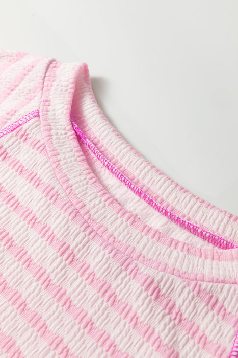 Fresh Days Stripe Half-Sleeve Top | S-XL