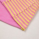  Waffle Stripe Mix Relaxed Top | S-XL