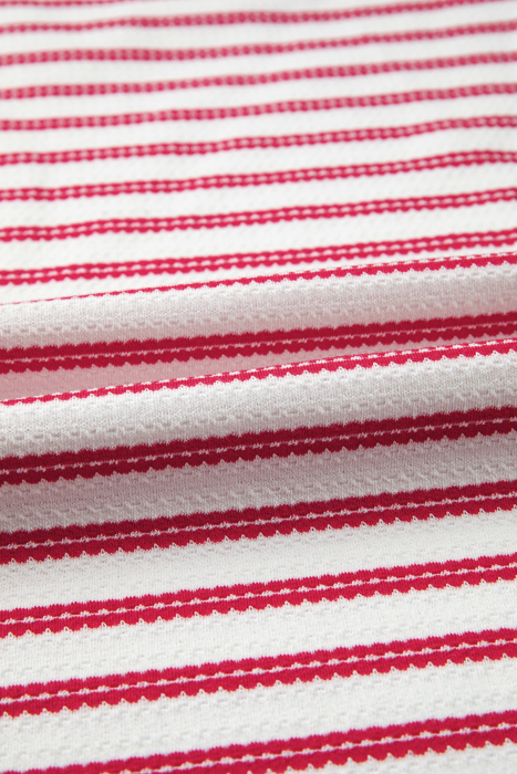 Sailaway Textured Stripe  Button Detail Tee | S-XL