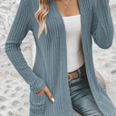  Everyday Ribbed Pocket Cardigan | S-XL