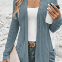  Everyday Ribbed Pocket Cardigan | S-XL