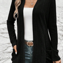  Everyday Ribbed Pocket Cardigan | S-XL