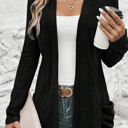  Everyday Ribbed Pocket Cardigan | S-XL