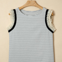  Charming Stripe Ruffle Tank | S-XL