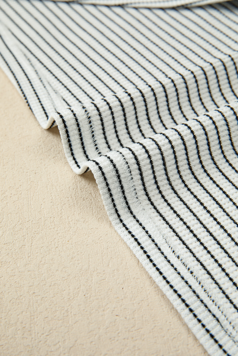 Charming Stripe Ruffle Tank | S-XL