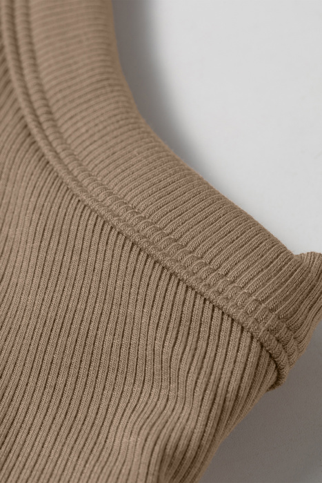 Slim-Fit Ribbed Padded Tank Top | S-XL