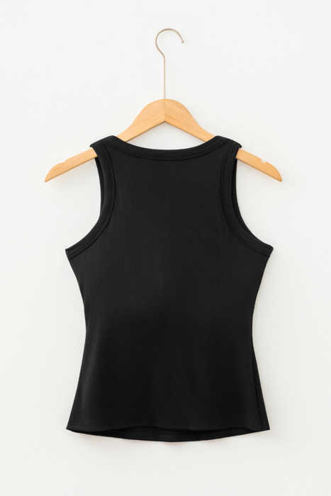 Slim-Fit Ribbed Padded Tank Top | S-XL