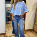  Modern Boxy 3/4 Sleeve Button Cardigan | S-XL