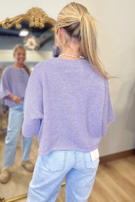 Modern Boxy 3/4 Sleeve Button Cardigan | S-XL