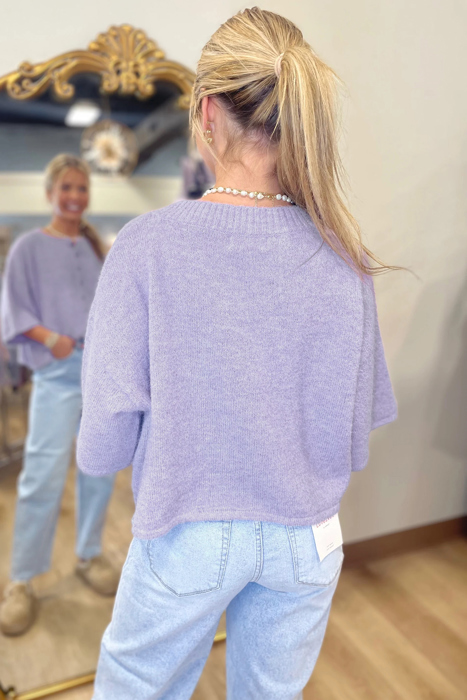 Modern Boxy 3/4 Sleeve Button Cardigan | S-XL