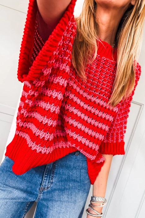 The Draped Slouch 3/4 sleeve Sweater | S-XL