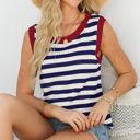  Harbor Stripe Pointelle Top | S-XL