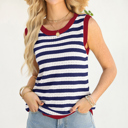  Harbor Stripe Pointelle Top | S-XL