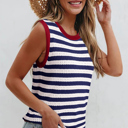  Harbor Stripe Pointelle Top | S-XL