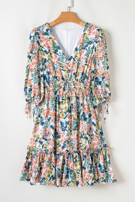 3/4 Sleeve Rosewood Romance Dress | S-XL