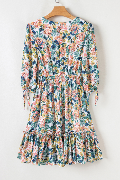 3/4 Sleeve Rosewood Romance Dress | S-XL